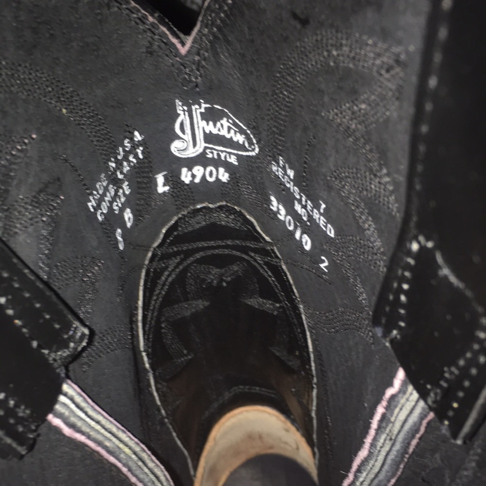 Vintage Justin Western Boots Women’s Kiddie 4904 - Picture 5 of 6